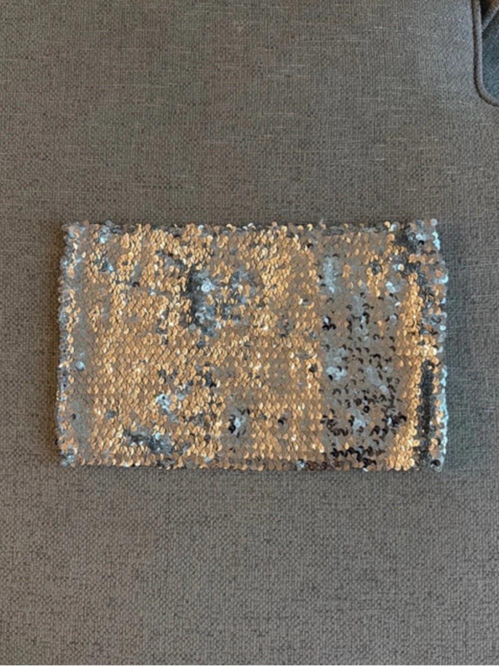 Amazon Silver Sequin Crop Tube Top